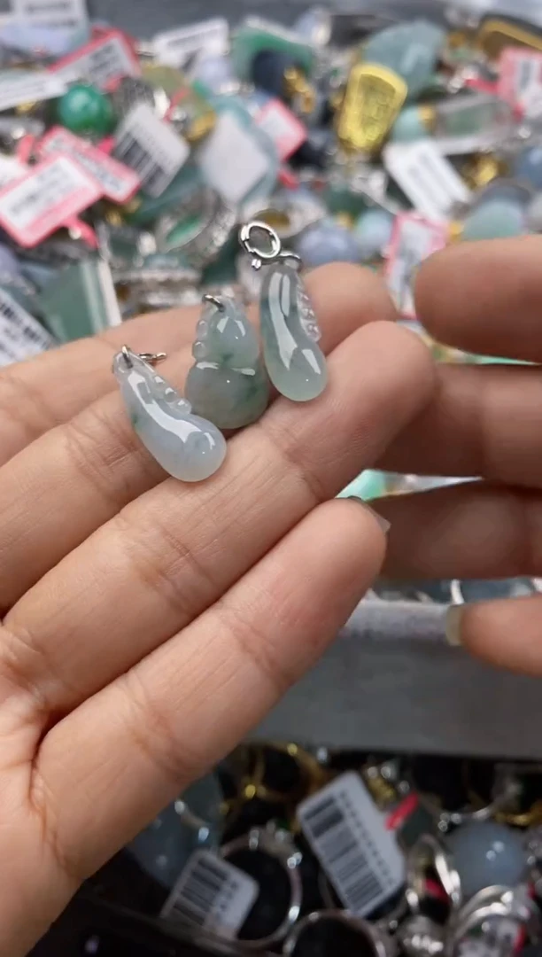 银S925镶嵌戒指翡翠888---5