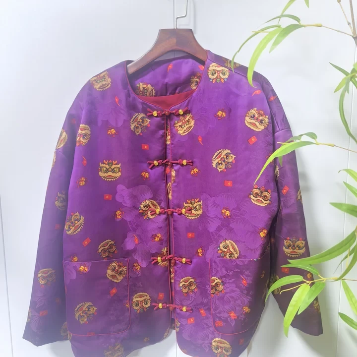 青娘子青娘子香云纱短款棉服242402