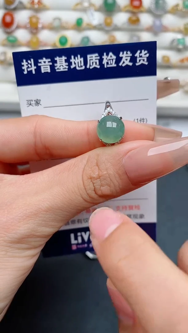 【闪购商品】翡翠戒指银S925镶嵌...........