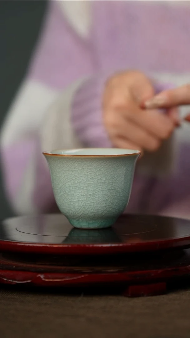 全品 鱼鳞冰花纹 铃铛杯