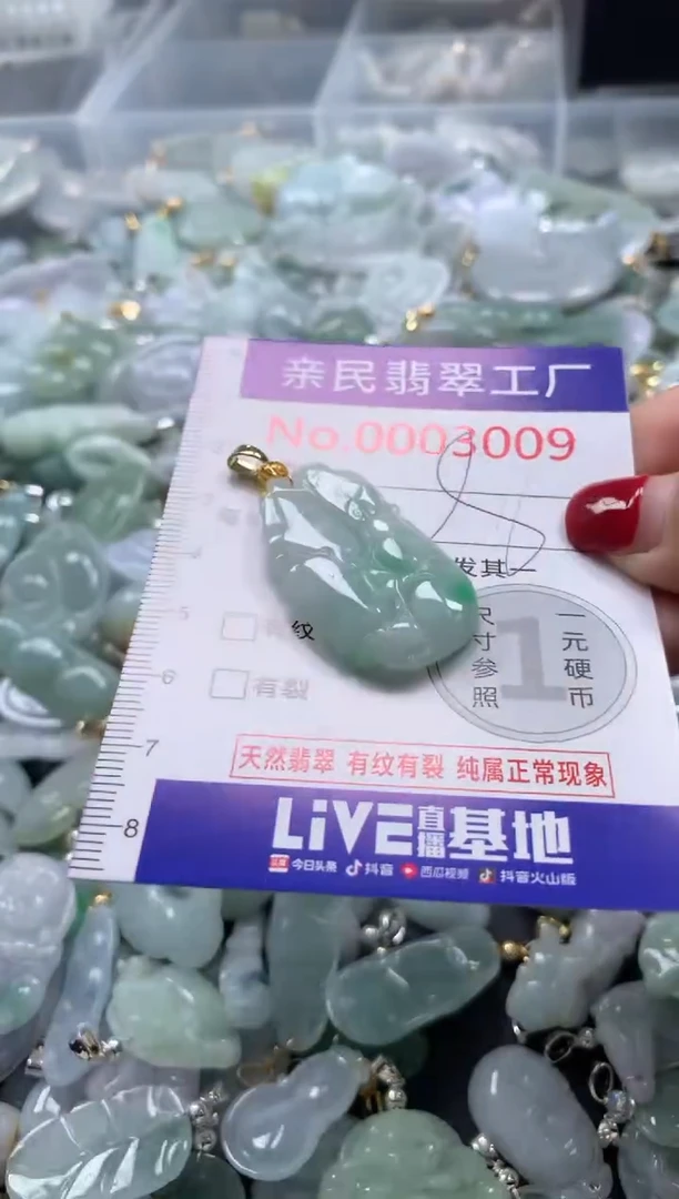 吊坠(不含链)未镶嵌翡翠3009