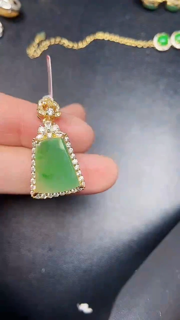 银S925镶嵌戒指翡翠3720