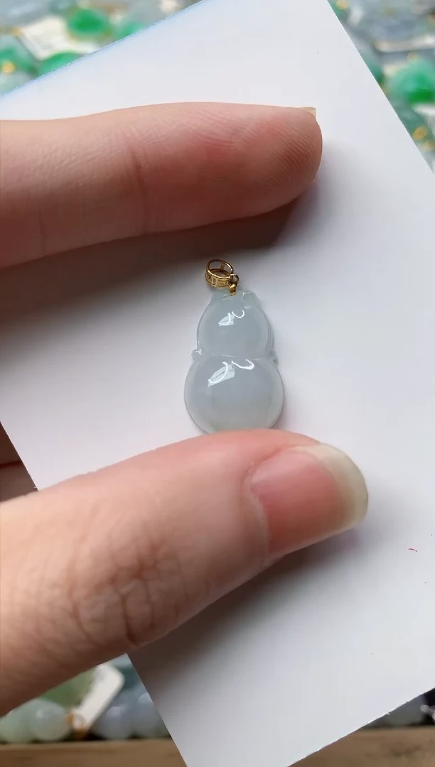 【闪购商品】翡翠颈饰18K金镶嵌60.........