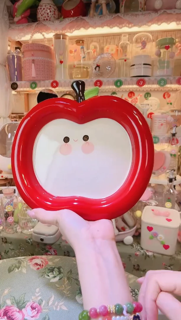 摆件品质好发货快放心拍！苹果菜盘