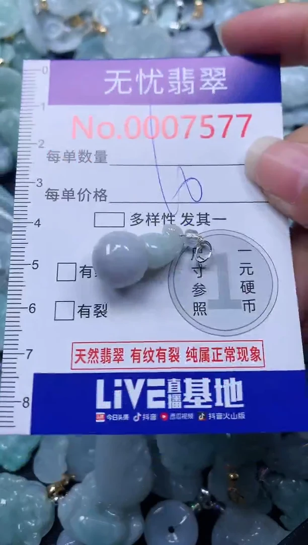 颈饰未镶嵌翡翠7577