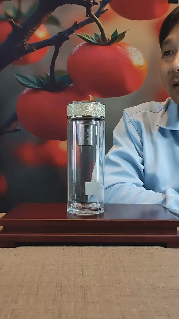 水晶玻璃吸管款慢*～TU27-金珍珠-480ml