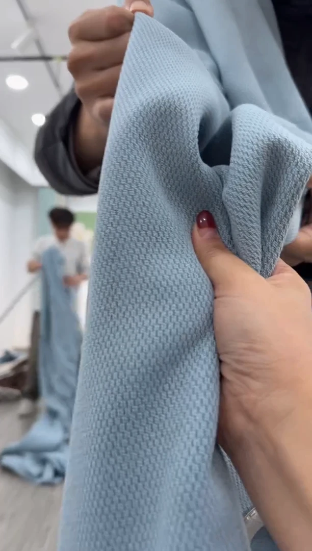 涤纶麦子成品窗帘