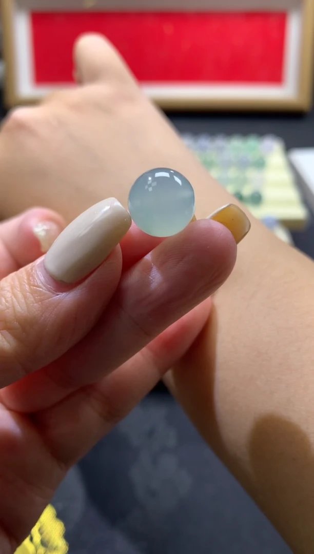 未镶嵌定制翡翠卡11.4mm