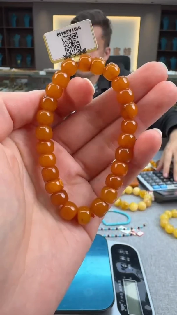 【闪购商品】琥珀手串未镶嵌秒拍号260