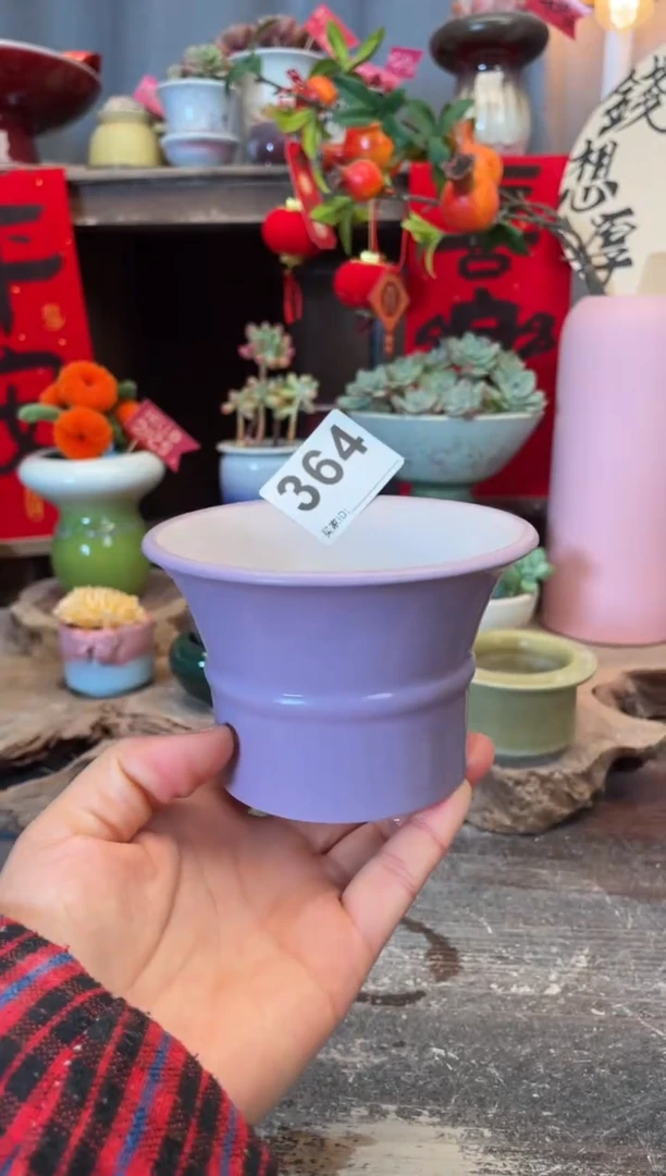 【闪购商品】摆件364知木小芳花盆