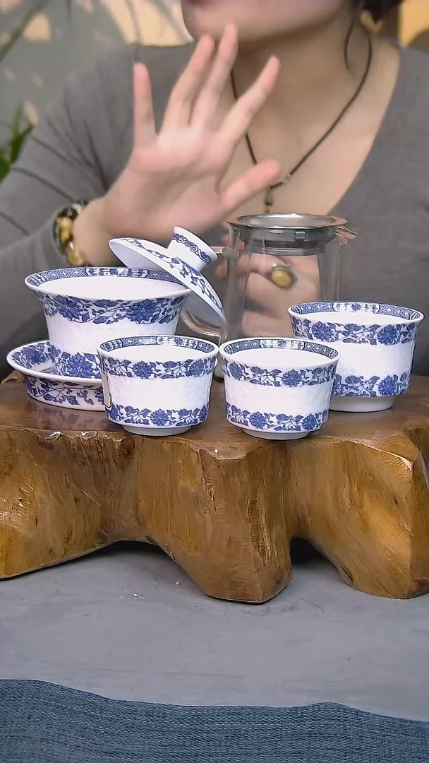 5件套陶瓷茶具家用简装系列