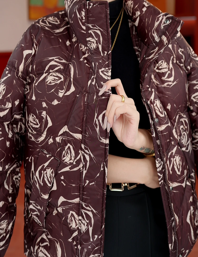 【甄选大朵鸭绒】2025杭州原版正品保暖减龄修身羽绒服ZF-R069-YMGD