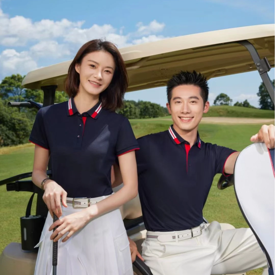 男女同款Polo衫t恤夏季常规运动休闲商务休闲上衣Polo衫