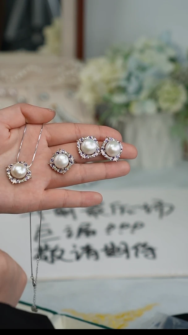 【闪购商品】淡水珍珠项链合金3件套