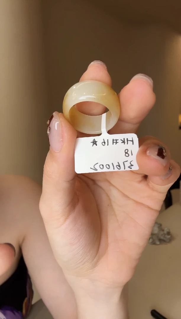 【闪购商品】和田玉戒指未镶嵌16码糖白