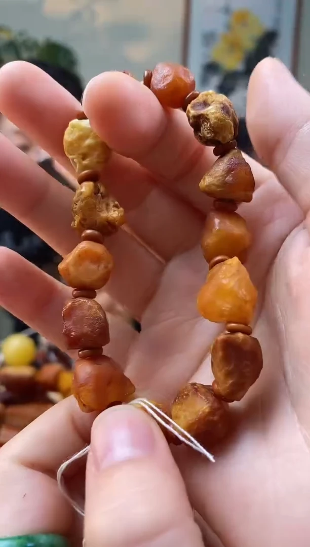 【闪购商品】琥珀手串未镶嵌手串
