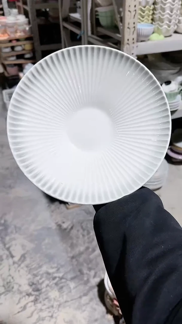 【闪购商品】瓷片大号斗笠盘微瑕 凑满20元包邮