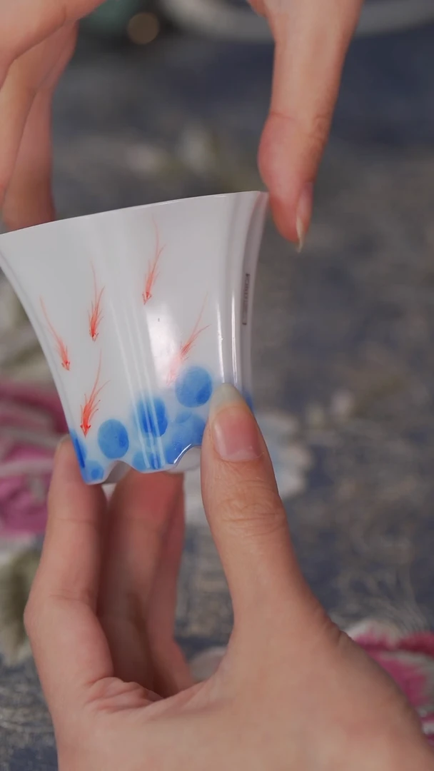 【闪购商品】【吴昌硕梅花金鱼六方杯】