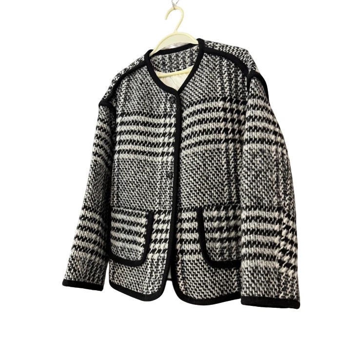 【千鸟格外套】超美！保暖高级羽绒外套时尚