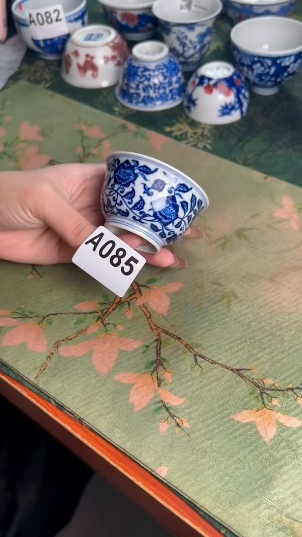 瓷片A085景德镇毛仔柴窑杯