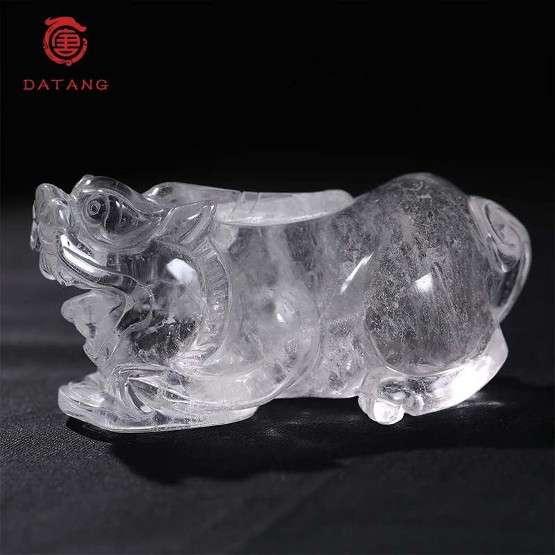 白水晶貔貅摆件B32006