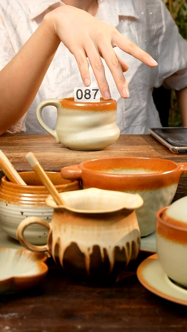 盘 高颜值粗陶餐具限时抢购
