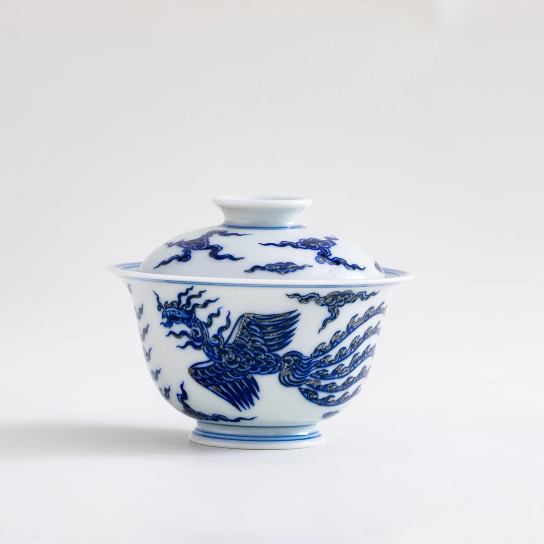 【景德詺兮】台北·仿明云凤盖碗MX634
