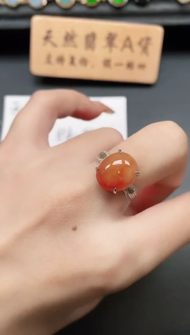 银S925镶嵌戒指翡翠111