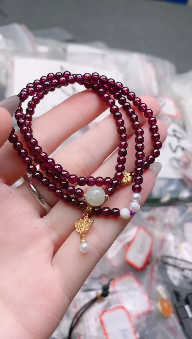 手链未镶嵌石榴石多样性发拍一发一