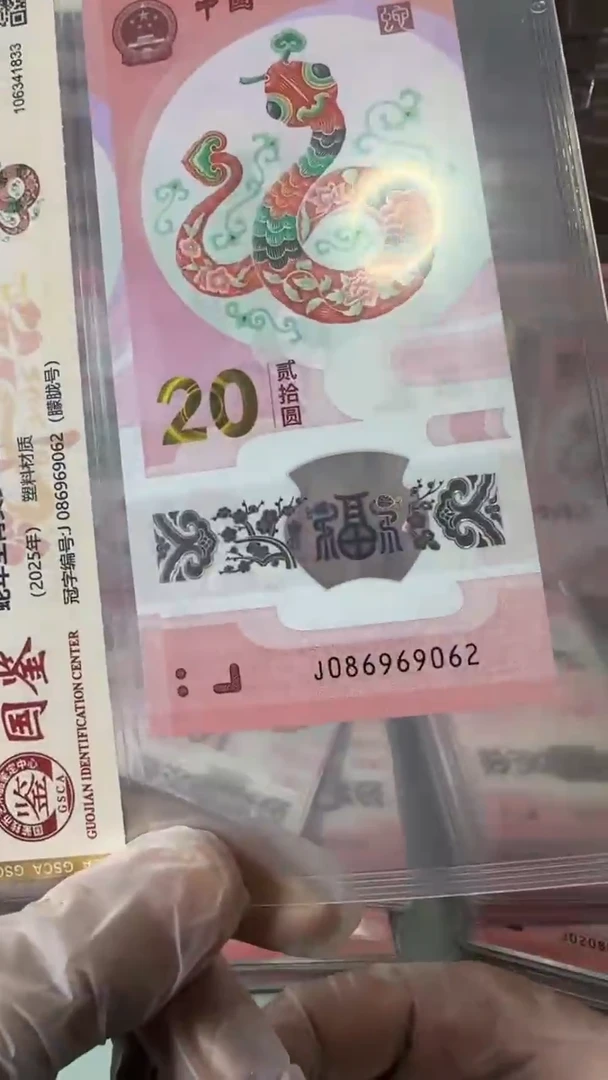 【闪购商品】塑料086969062-蛇钞单张！