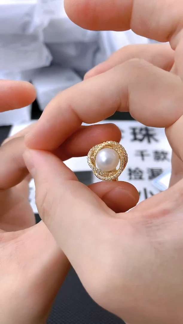 未镶嵌耳饰淡水珍珠jz1008