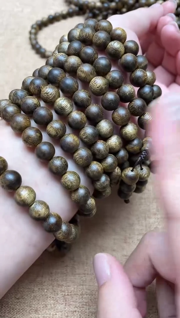 沉香手串棋楠0.9圆珠多圈多样性发其一