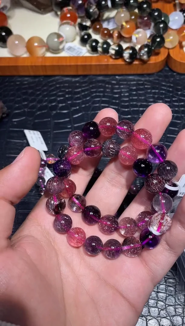 未镶嵌手链水晶超七单圈A11（多样性发其一）