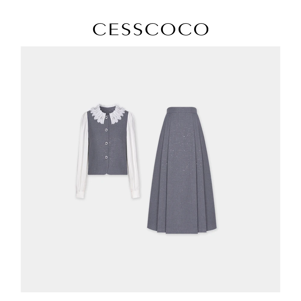 【黄蓉推荐】【CESSCOCO】裙套装 SA25166066