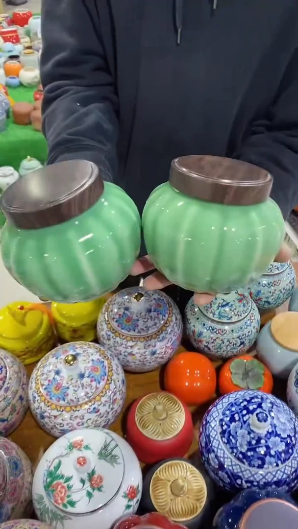 【闪购商品】罐（不带礼盒）陶瓷茶叶罐密封罐等