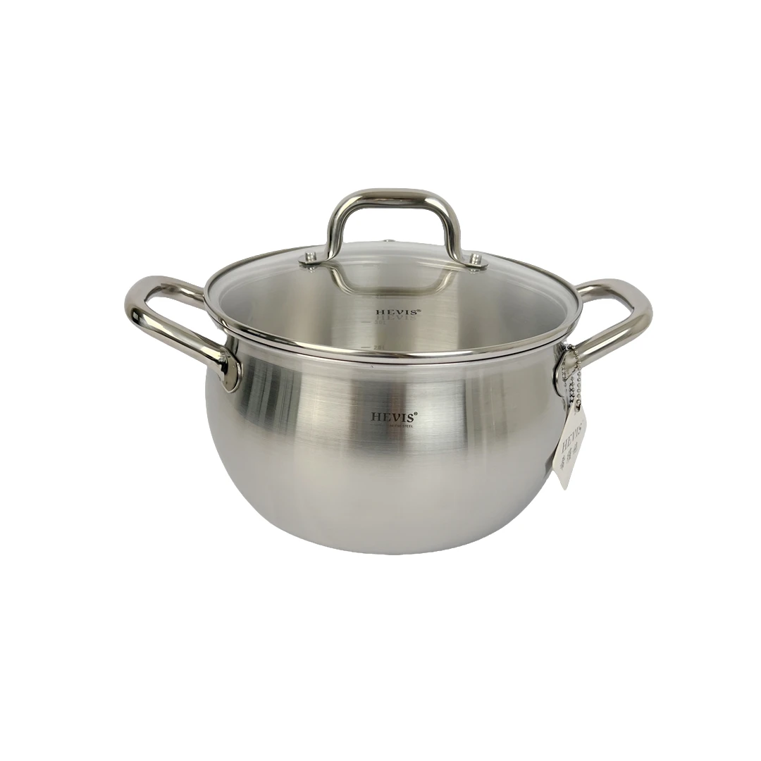 德系希维施18/10莱恩系列不锈钢加厚胀型汤锅22*13CM（5升容量）