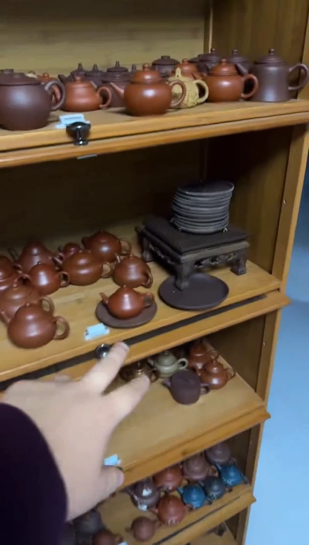 茶壶紫砂法*斗紫泥盘子一个