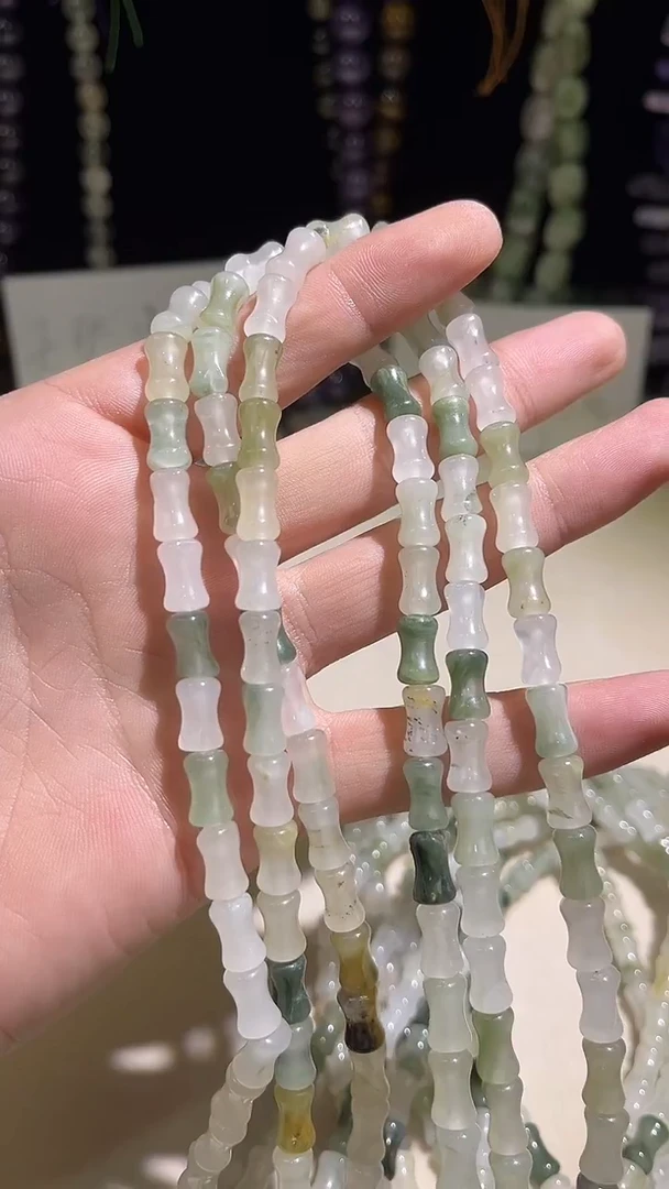 未镶嵌玛瑙/玉髓珠宝半成品天山玉竹翠