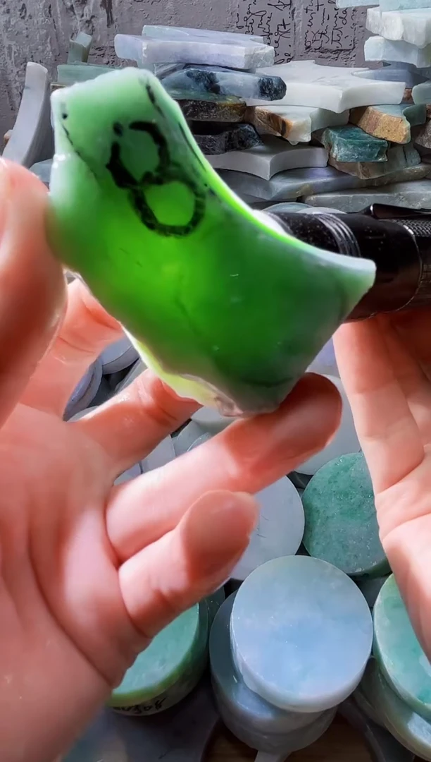 裸石翡翠天然翡翠A货玉 南 113