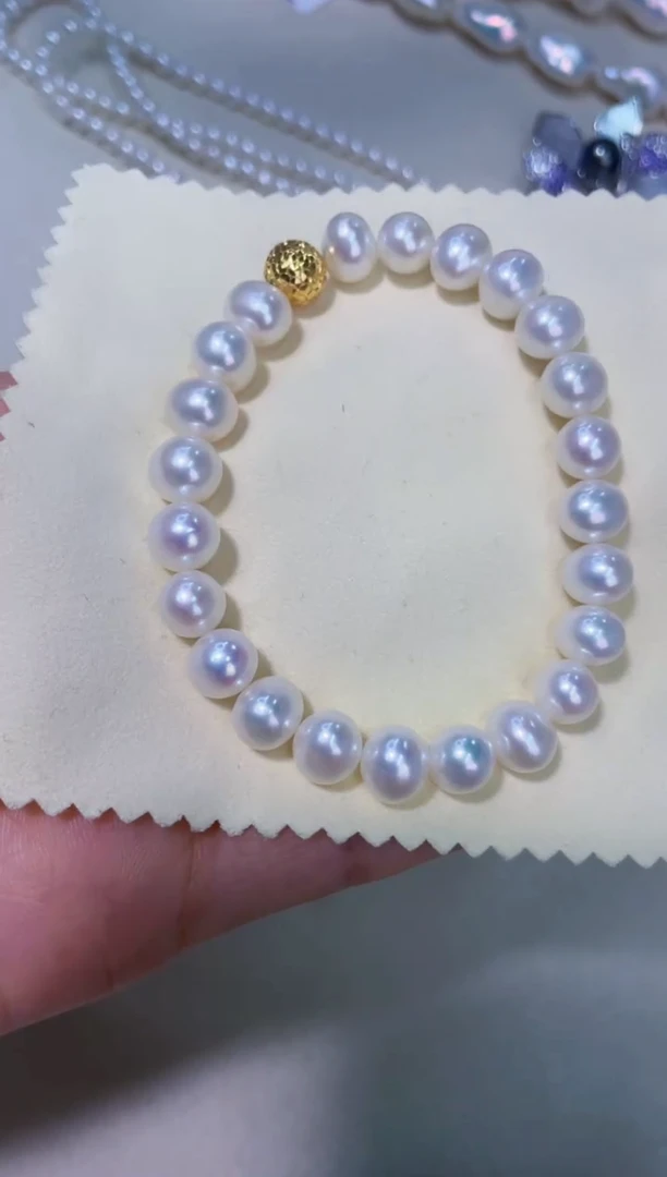 未镶嵌手链淡水珍珠7.5-8.5MM