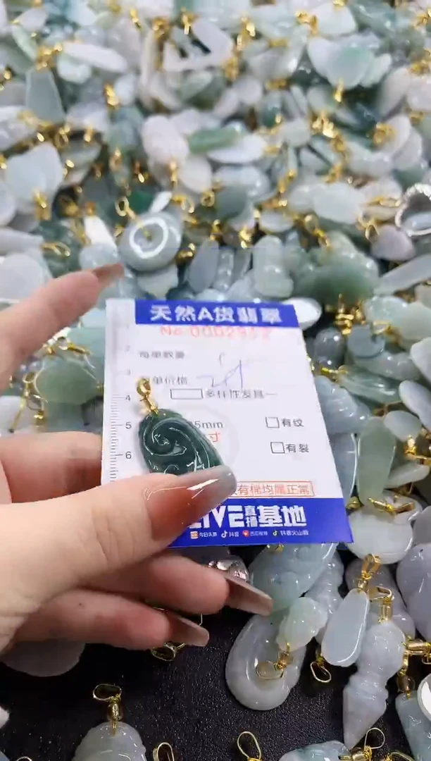 颈饰未镶嵌翡翠天然A货翡翠