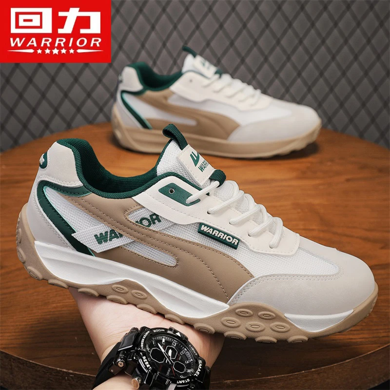 回力男鞋2025冬季新款潮流透气一脚蹬休闲运动鞋男士轻便厚底板鞋