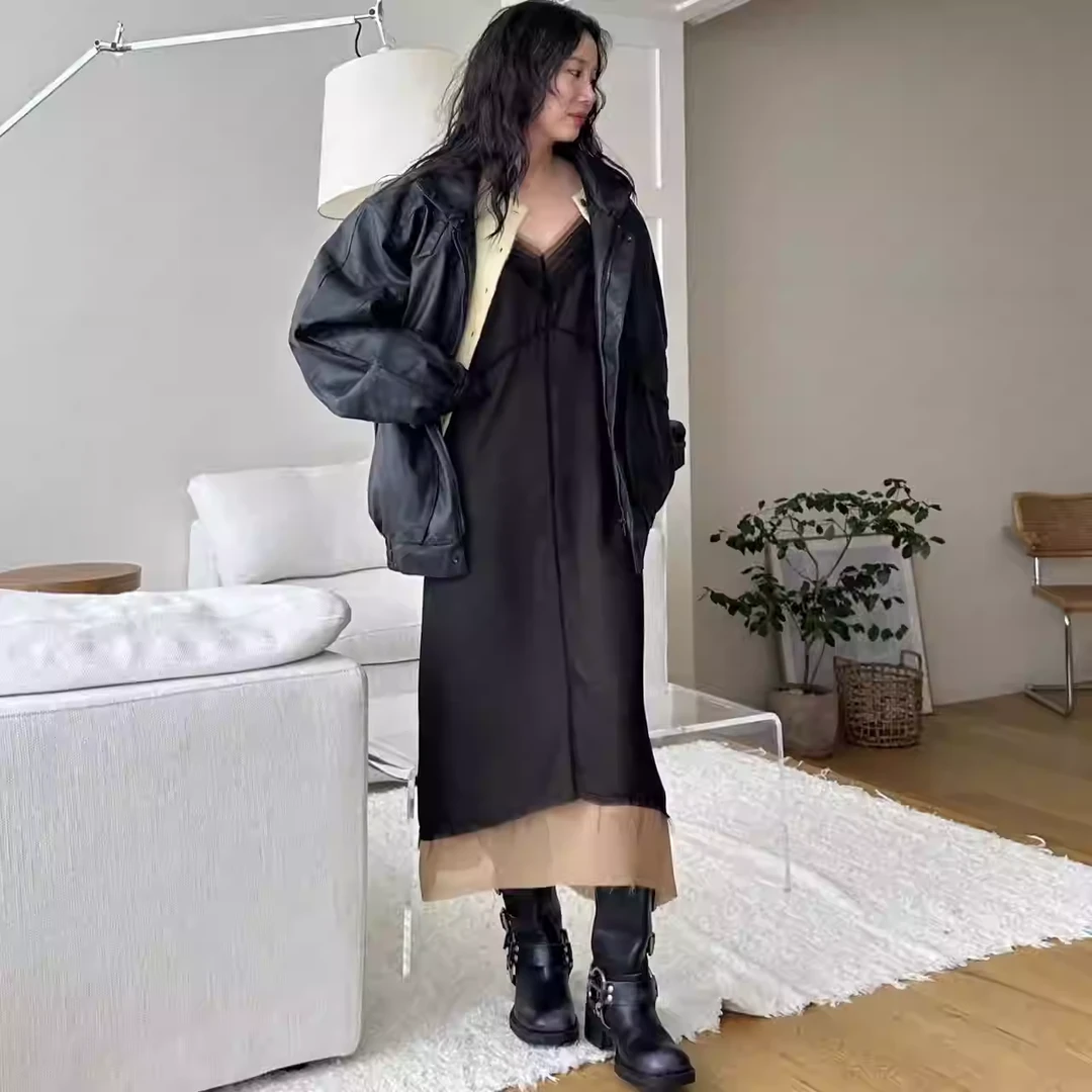 jerryhall A250518210  "精致优雅""假两件连衣裙 199