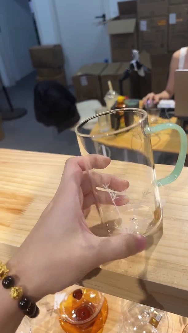 禾器-节节高升清简杯-浅玉色