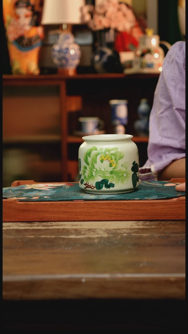 杯景德镇纯手工釉下彩精品茶具水杯