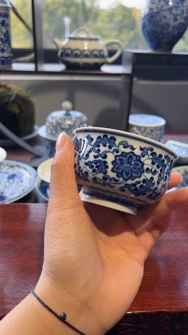 镹曰茶闲手工手绘柴窑茶具