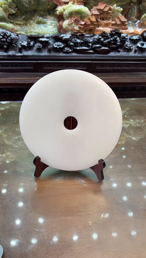 【闪购商品】石材26公分  白冰 平安扣