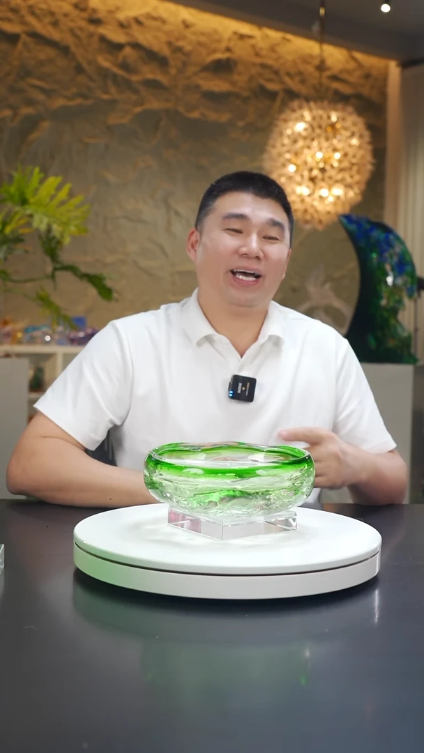 琉璃绿色设计款小果碗