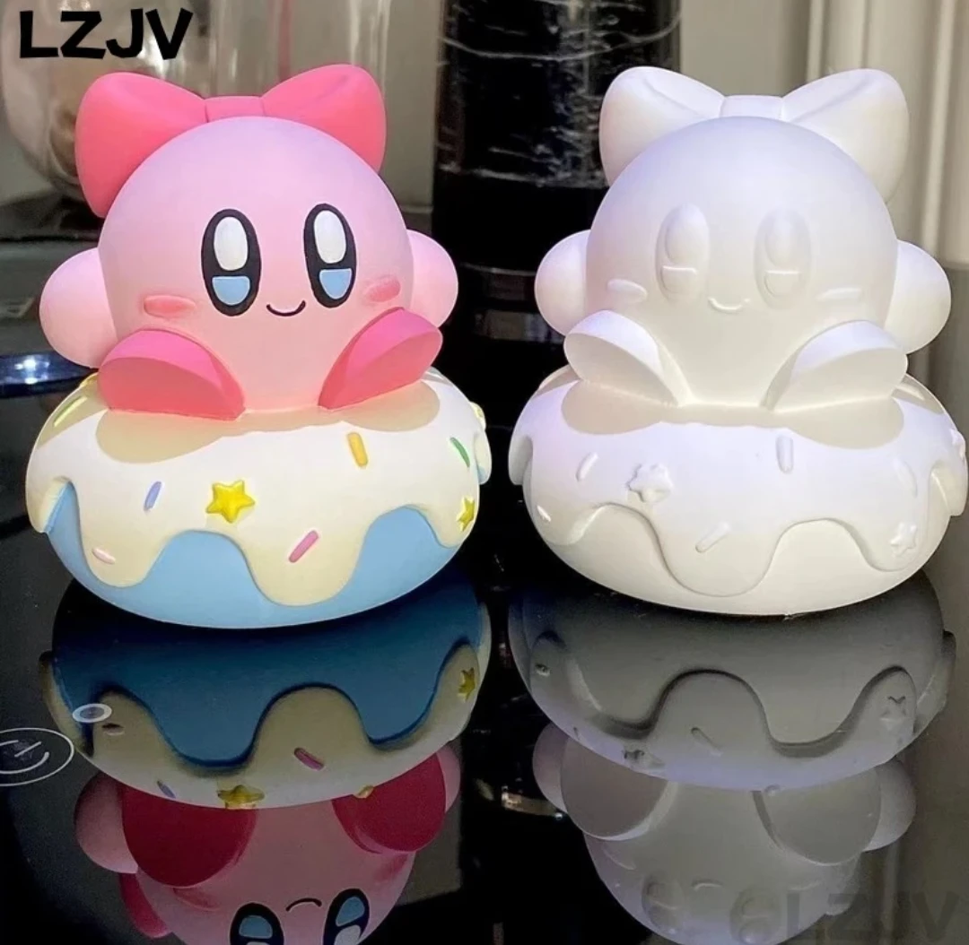 【大号链接】可爱卡通星之卡比立体石膏娃娃手工涂鸦装饰摆件