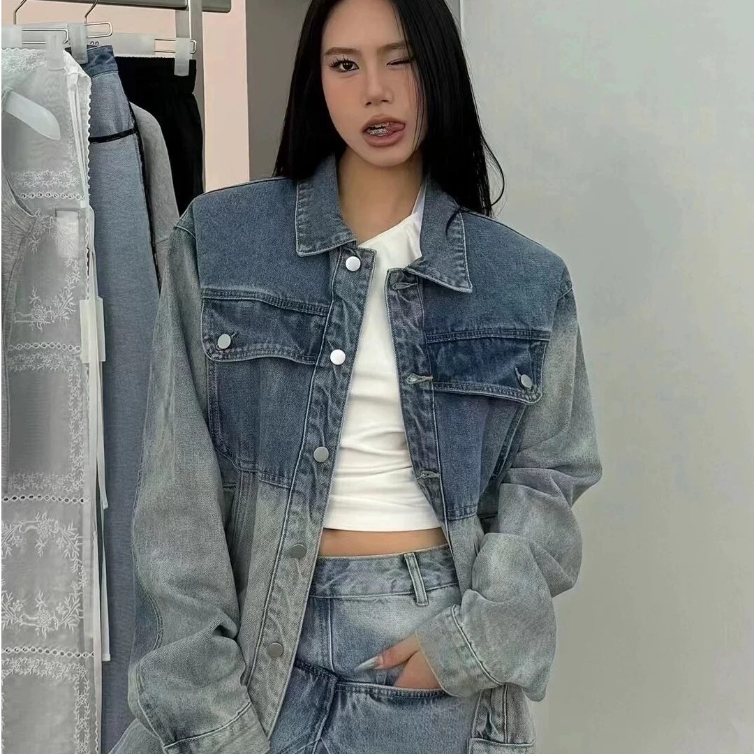 清  INSS家正版 渐变 春装牛仔外套